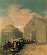 Francisco Goya Village Procession oil on canvas